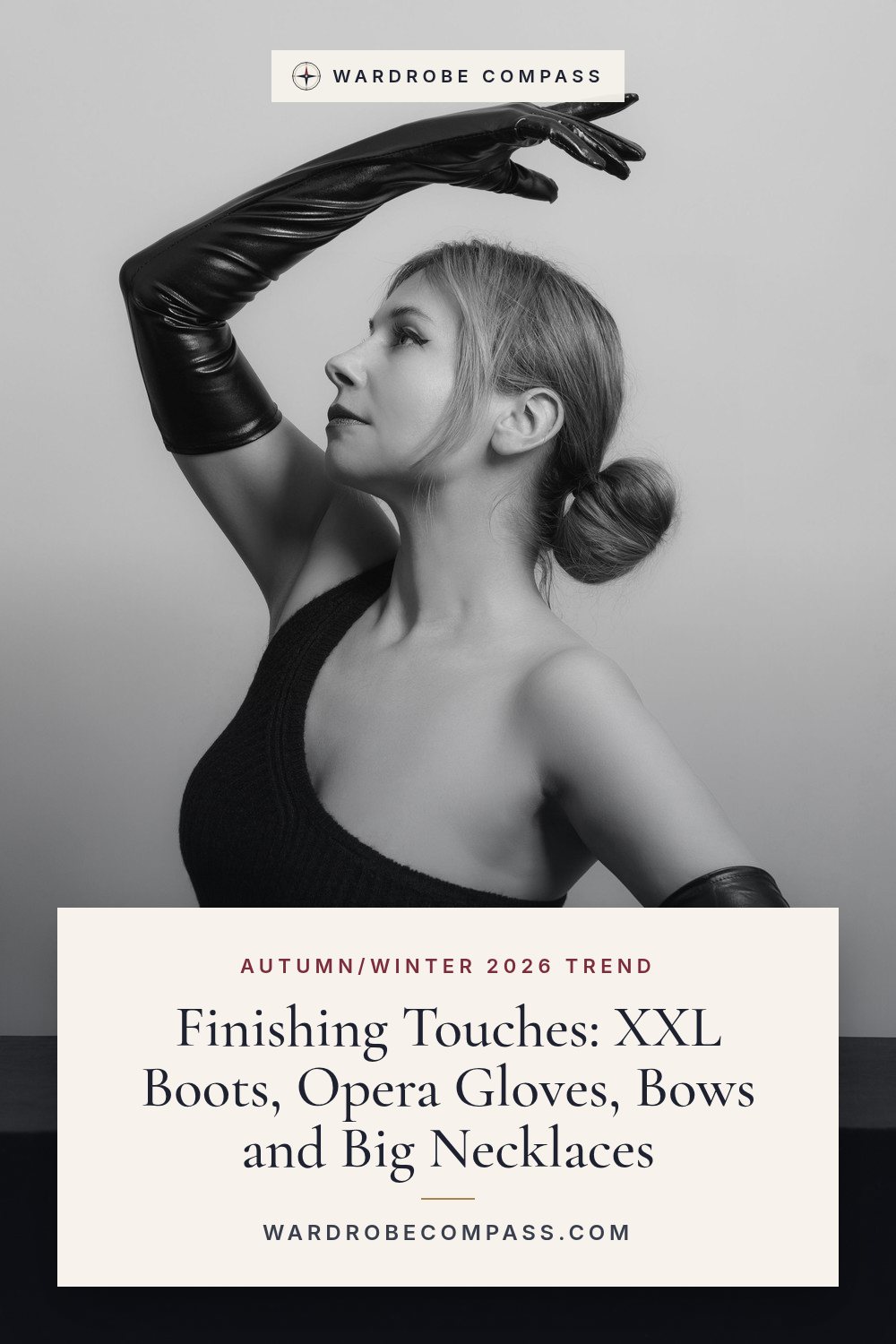Autumn/winter 2026 accessory trends: slouchy over-the-knee boots, opera gloves, bow brooches, chunky gold necklaces and berets. Easy ways to update your look.